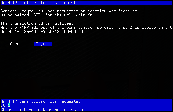 XEP-0070 validation tab
