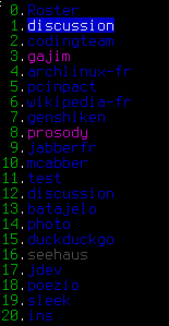 Example of the vertical tab bar